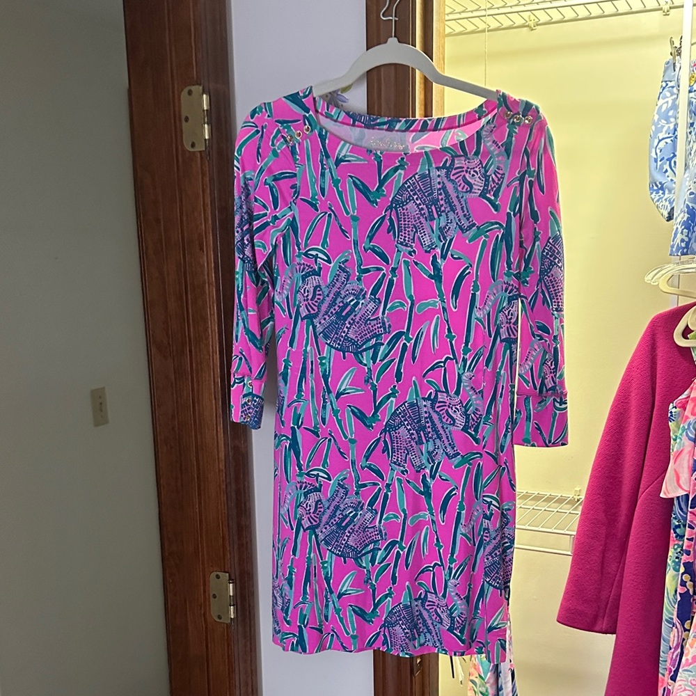 Lilly Pulitzer Pink and Blue Patterned Dress - Picture 1 of 1